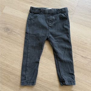 Zara Kids Charcoal Gray Leggings